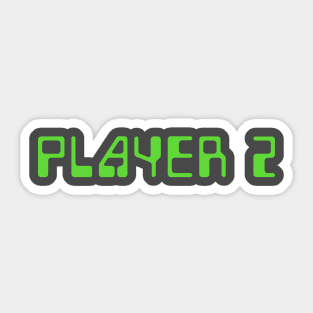 Player 2 Retro Video Game Sticker